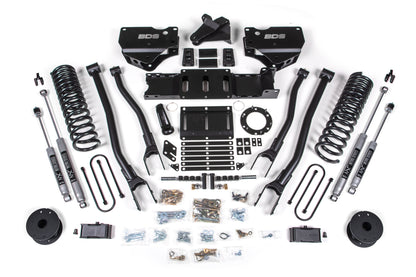4 Inch Lift Kit w/ 4-Link Ram 3500 w/ Rear Air Ride 19-24 4WD Diesel 6 Bolt BDS Suspension