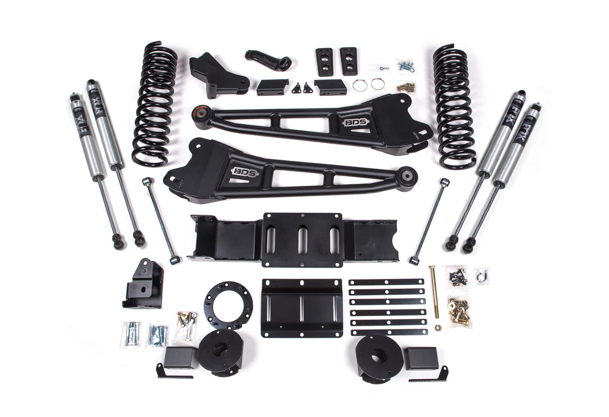 5.5 Inch Lift Kit w/ Radius Arm Ram 2500 w/ Rear Air Ride 19-24 4WD Gas BDS Suspension