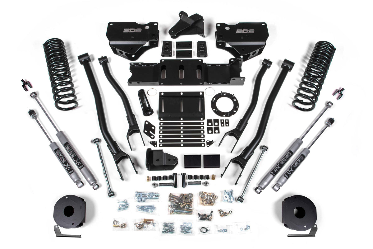 6 Inch Lift Kit w/ 4-Link Ram 2500 w/ Rear Air Ride 19-24 4WD Diesel BDS Suspension