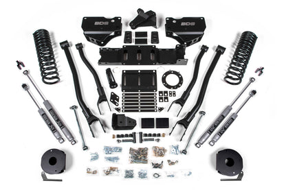 6 Inch Lift Kit w/ 4-Link Ram 2500 w/ Rear Air Ride 19-24 4WD Diesel BDS Suspension