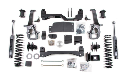 4 Inch Lift Kit Dodge Ram 1500 09-11 4WD 2 Inch Coil Spacer BDS Suspension