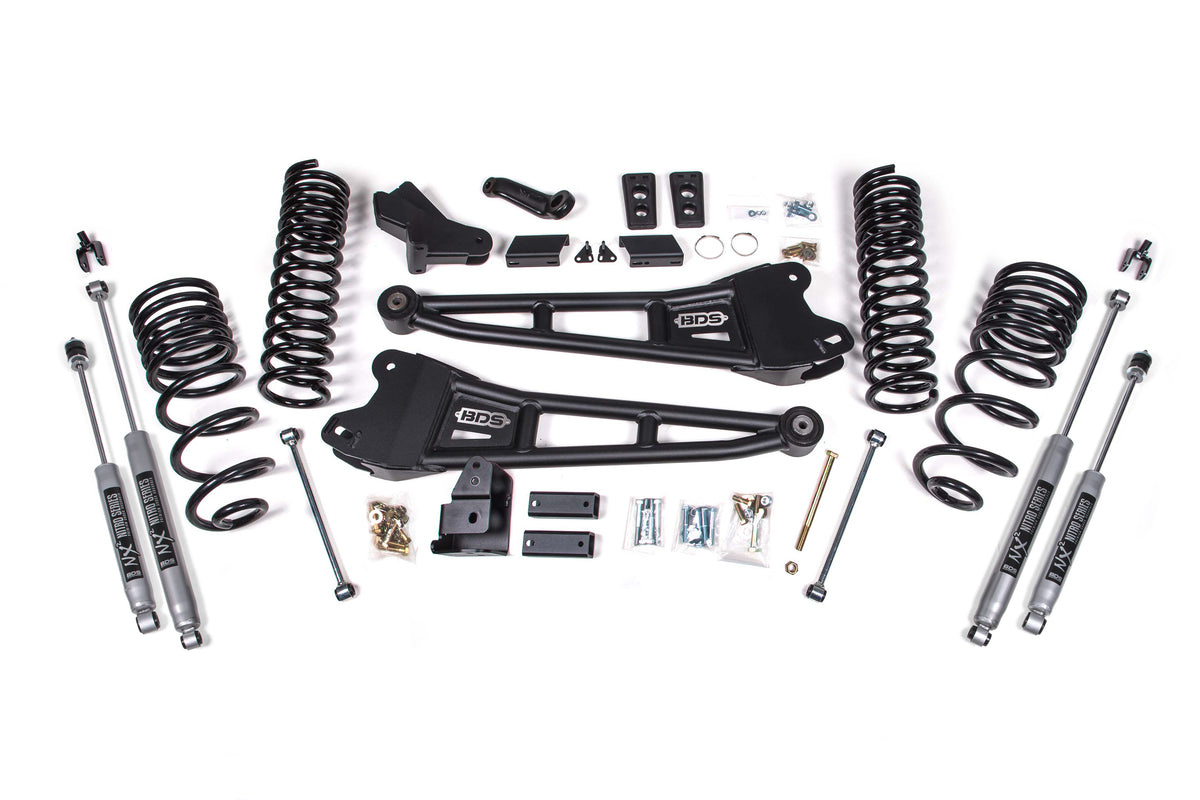 4 Inch Lift Kit w/ Radius Arm Ram 2500 14-18 4WD Gas BDS Suspension