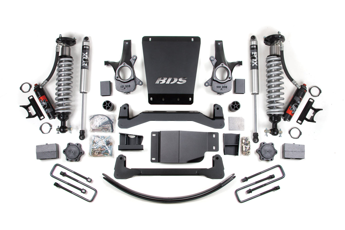 6 Inch Lift Kit FOX Performance Elite Coil-Over 07-13 Silverado/Sierra 1500 4WD BDS Supsension