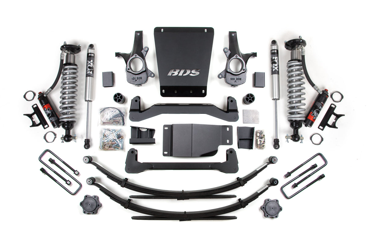 6 Inch Lift Kit FOX Performance Elite Coil-Over 07-13 Silverado/Sierra 1500 4WD BDS Supsension