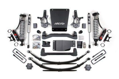 6 Inch Lift Kit FOX Performance Elite Coil-Over 07-13 Silverado/Sierra 1500 4WD BDS Supsension