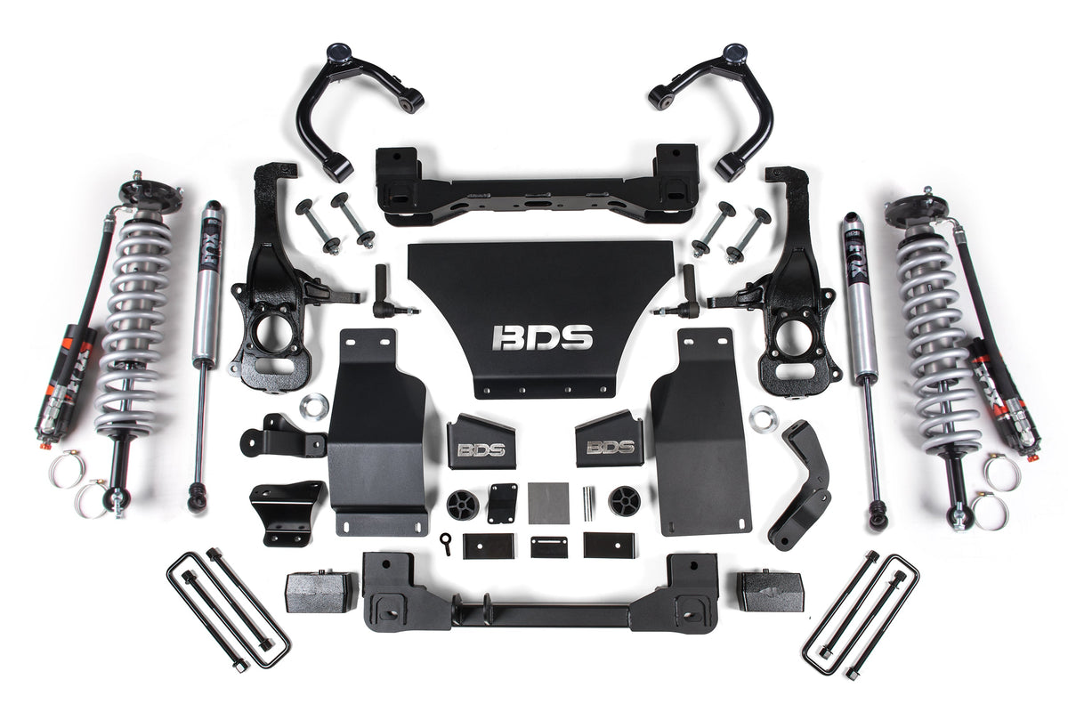 2.5 Inch Lift Kit FOX 2.0 Performance Coil-Over Chevy Trail Boss or GMC AT4 1500 19-24 4WD BDS Suspension
