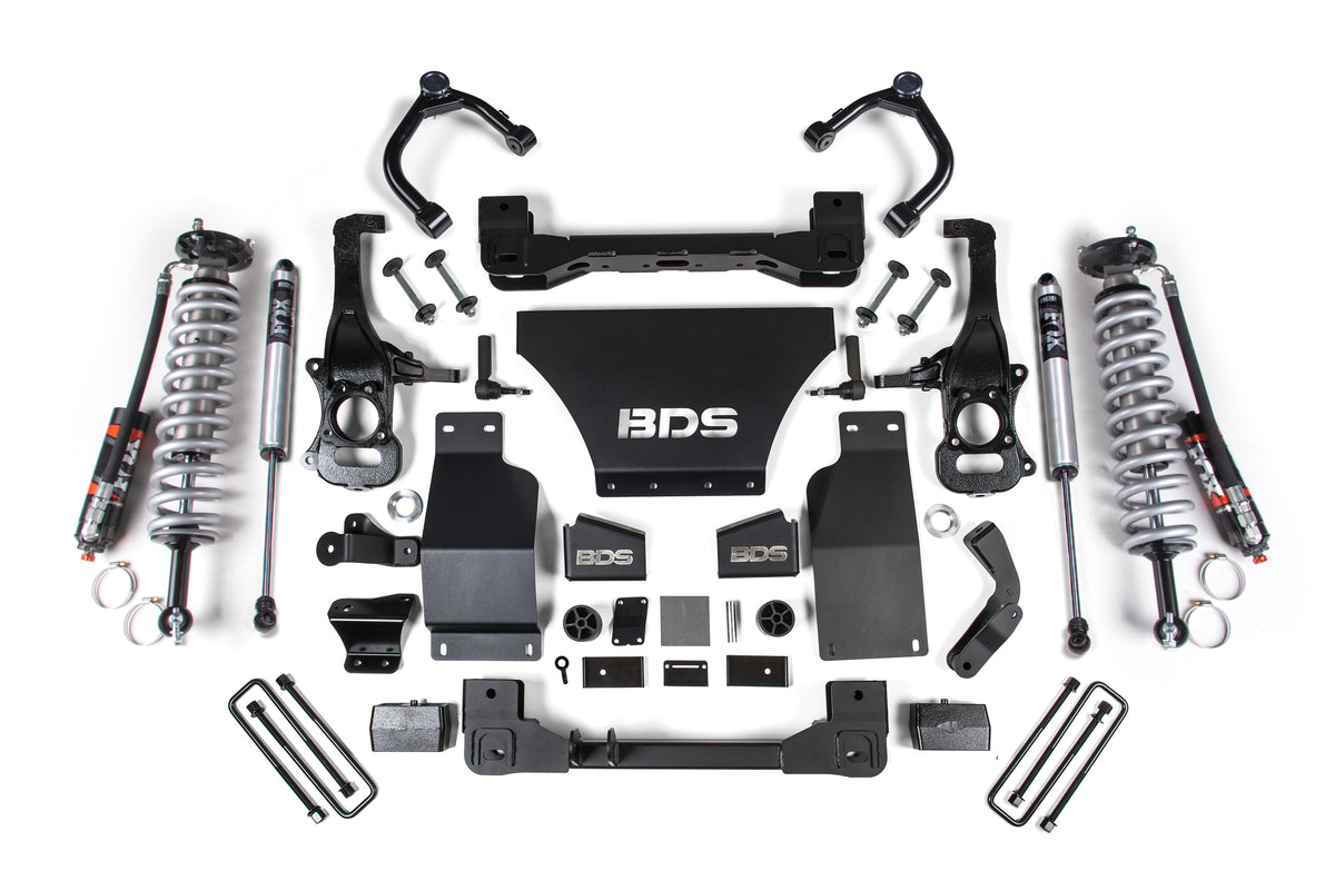 2.5 Inch Lift Kit FOX 2.0 Performance Coil-Over Chevy Trail Boss or GMC AT4 1500 19-24 4WD BDS Suspension
