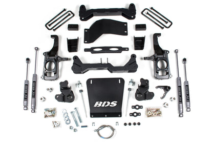4.5 Inch Lift Kit Silverado/Sierra 2500HD/3500HD 11-19 3 Inch Block With Overload BDS Suspension