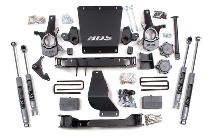 4.5 Inch Lift Kit Silverado/Sierra 1500 99-06 4WD Leaf Springs BDS Suspension