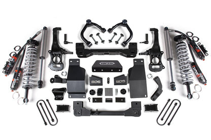 2025 Silverado/Sierra 1500 4WD 4 Inch Suspension Lift Kit 3.0 Diesel / 2.7 Gas 3 Inch Rear Block -Fox 2.5 PES C/O Front BDS Suspension