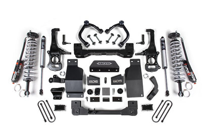 2025 Silverado/Sierra 1500 4WD 4 Inch Suspension Lift Kit 3.0 Diesel / 2.7 Gas 3 Inch Rear Block -Fox 2.5 PES C/O Front BDS Suspension