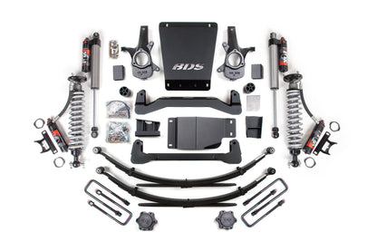 4 Inch Lift Kit FOX 2.5 Performance Elite Leaf Springs Coil-Over 07-13 Silverado/Sierra 1500 BDS Suspension