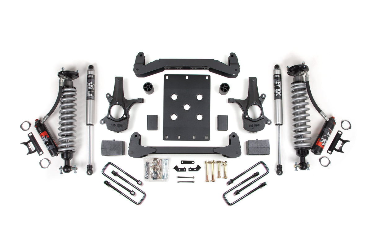 4 Inch Lift Kit FOX 2.5 Performance Elite 5 Inch Coil-Over 07-13 Silverado/Sierra 1500 BDS Suspension