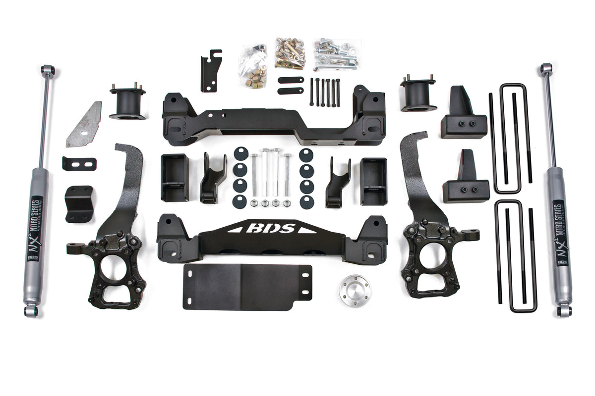 4 Inch Lift Kit Ford F150 2014 4WD 2 Inch Block Kit BDS Suspension