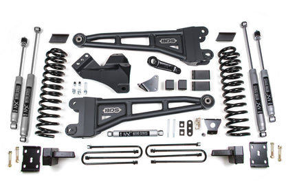 6 Inch Lift Kit w/ Radius Arm Ford F250/F350 Super Duty 05-07 4WD Diesel 4 Inch Block Without Overload BDS Suspension