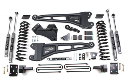 6 Inch Lift Kit w/ Radius Arm Ford F250/F350 Super Duty 08-10 4WD Gas Block with Factory Overload BDS Suspension