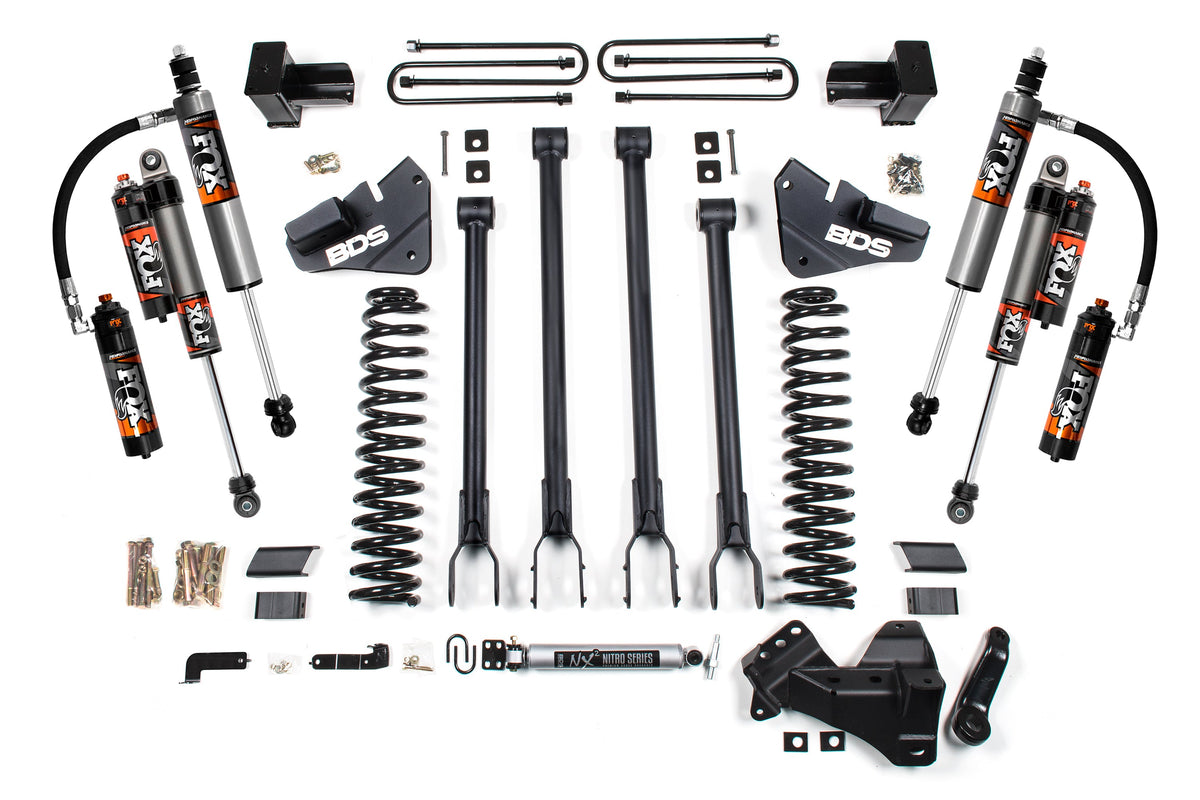 4 Inch Lift Kit w/ 4-Link Ford F350 Super Duty DRW 20-22 4WD Diesel BDS Suspension