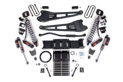 19-25 Ram 3500 4WD 3 Inch Radius Arm Suspension Lift Kit, 2 Inch Rear, Block w/o Overload, 8 Bolt Diesel - Fox 2.5 Performance Elite Series C/O Front, Fox 2.5 Performance Elite Series Rear BDS Suspension