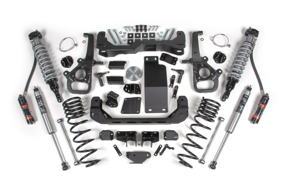 25 Ram 1500 Rebel 4WD 5 Inch Suspension Lift Kit, 4 Inch Rear Lift, Coil Spring - Fox 2.5 Performance Elite Series C/O, Fox 2.5 Performance Elite Series Shocks BDS Suspension