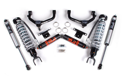 14-18 Ram 1500 4WD (Diesel) 2 Inch Coilover Upgrade Kit, 0 Inch Rear Lift - Fox 2.5 Factory Race Series C/O, Fox 2.0 IFP Performance Series Shocks BDS Suspension