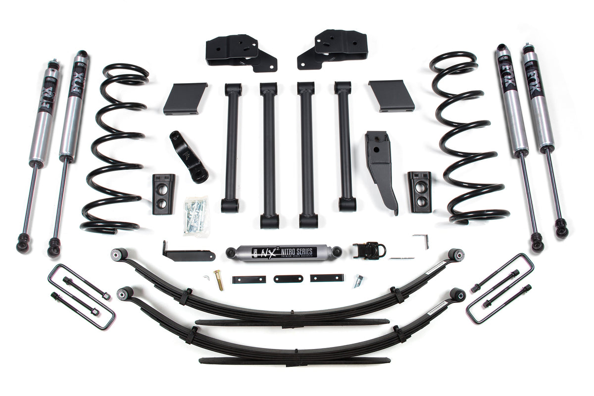 94-99 Dodge Ram 2500/3500 4.5 Inch Lift Kit Rear Lift: Block Kit w/Factory Overload-Fox 2.0 Performance Series Shocks BDS Suspension