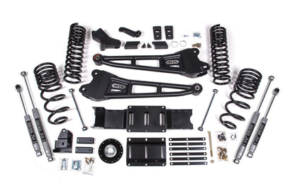 2025 Ram 2500 4WD (Diesel) 4 Inch Radius Arm Suspension Lift Kit W/ Indexing Ring, 2.5 Inch Rear Lift, Coil Spring BDS Suspension