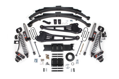 13-18 Ram 3500 (Diesel) 6 Inch Coilover Conversion Kit, 4.5 Inch Rear Lift, Leaf Spring, 8 Bolt - Fox 2.5 Performance Elite Series C/O, Fox 2.5 Performance Elite Series Shocks BDS Suspension