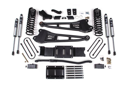 25-26 Ram 3500 4WD (Diesel) 4 Inch Radius Arm Suspension Lift Kit, 3 Inch Rear Lift w/o Overload, Block BDS Suspension