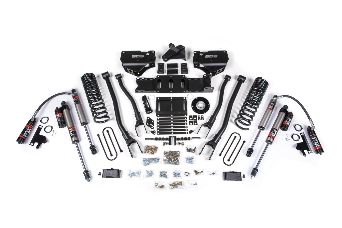25-26 Ram 3500 (Diesel) 4 Inch 4-Link Suspension Lift Kit W/ Indexing Ring, 3 Inch Rear Lift W/O Overload, Block BDS Suspension