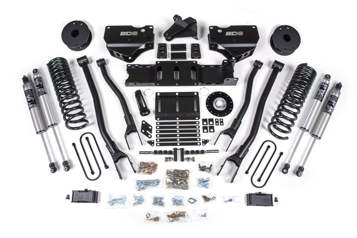 25-26 Ram 3500 (Diesel) 4 Inch 4-Link Suspension Lift Kit W/ Indexing Ring, 3 Inch Rear Lift, Block W/ OE Air Assist BDS Suspension