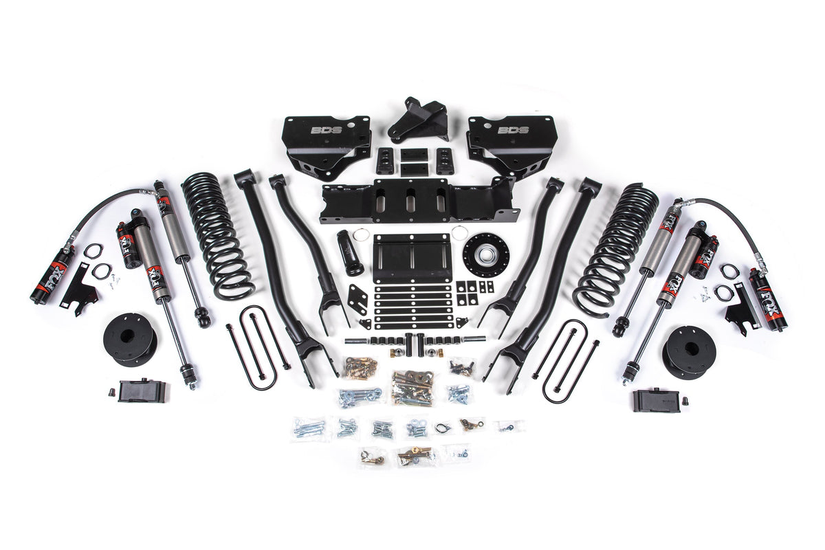 25-26 Ram 3500 (Gas) 4 Inch 4-Link Suspension Lift Kit W/ Indexing Ring, 3 Inch Rear Lift, OE Air Bag BDS Suspension