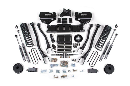 25-26 Ram 3500 (Gas) 4 Inch 4-Link Suspension Lift Kit W/ Indexing Ring, 3 Inch Rear Lift, OE Air Bag BDS Suspension