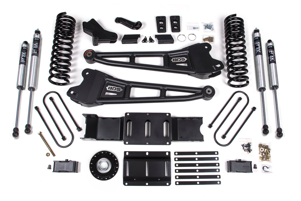25-26 Ram 3500 (Diesel) 4 Inch Radius Arm Suspension Lift Kit W/ Indexing Ring, 2 Inch Rear Lift w/o Overload, Block BDS Suspension
