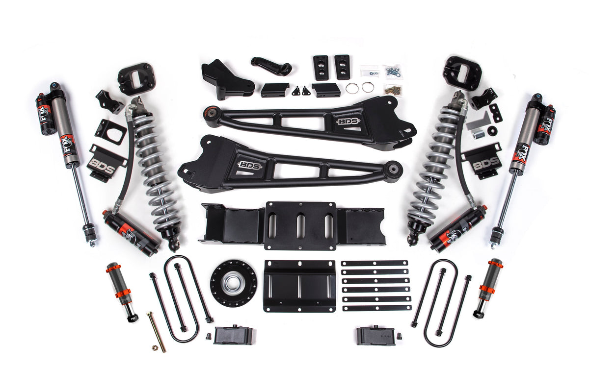 25-26 Ram 3500 (Diesel) 4 Inch Radius Arm Suspension Lift Kit W/ Indexing Ring, 2 Inch Rear Lift w/o Overload, Block BDS Suspension