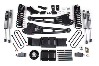25-26 Ram 3500 (Diesel) 4 Inch Radius Arm Suspension Lift Kit W/ Indexing Ring, 2 Inch Rear Lift w/o Overload, Block BDS Suspension