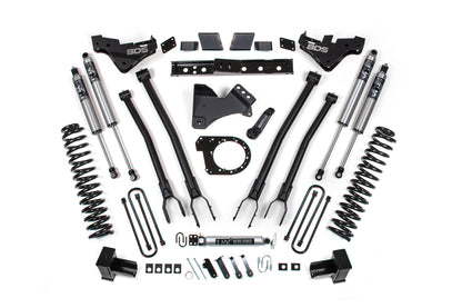 23-26 Ford F-250/F-350 Super Duty 4WD 7 Inch 4-Link Suspension Lift Kit, 5 Inch Rear, Block, Diesel - Fox 2.5 Performance Series Shocks BDS Suspension