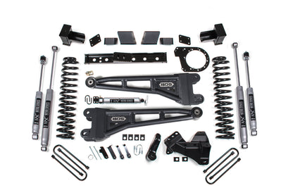 23-26 Ford F-250/F-350 SRW 4WD 7 Inch Radius Arm Suspension Lift Kit, 4.5 Inch Rear, Block, Diesel - Fox 2.5 Performance Elite Series Front and Rear BDS Suspension