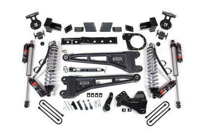 23-26 Ford F-350 DRW 4WD 7 Inch Radius Arm Suspension Lift Kit, 5 Inch Rear, Block, Diesel - FOX 2.0 IFP Performance Series Shocks Front and Rear BDS Suspension