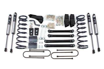 08 Dodge Power Wagon 4 Inch Lift Kit Block w/4 Inch Axle - NX2 Nitro Series Shocks BDS Suspension