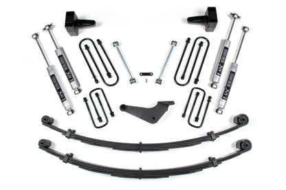 4 Inch Lift Kit Ford F250/F350 Super Duty 99-04 4WD Square U Bolt With Factory Overload BDS Suspension