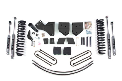 6 Inch Lift Kit Ford F250/F350 Super Duty 05-07 4WD Diesel 3 Inch Block Plus Add A Leaf Without Overload BDS Suspension
