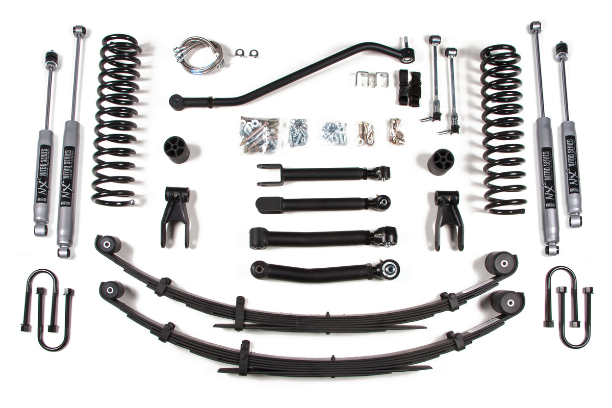 4.5 Inch Lift Kit Jeep Cherokee XJ 84-01 Chrysler 8.25 BDS Suspension