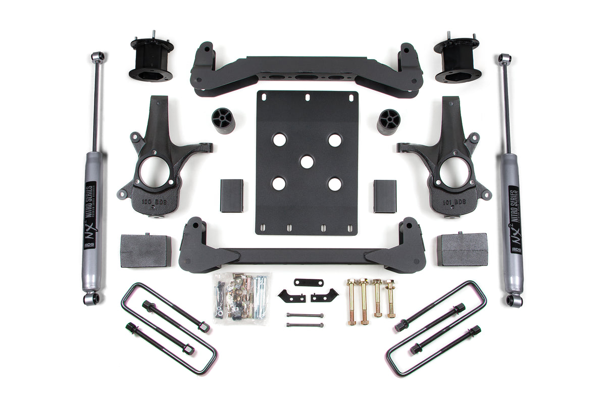 7 Inch Lift Kit w/ Radius Arm Ford F350 Super Duty DRW 20-22 4WD Diesel BDS Suspension