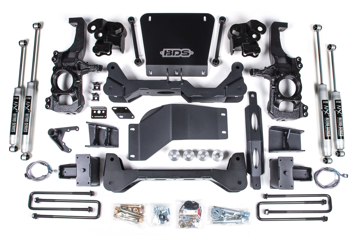 5 Inch Lift Kit Silverado/Sierra 2500HD/3500HD 20-24 4WD 5 Inch Block Without Overload BDS Suspension