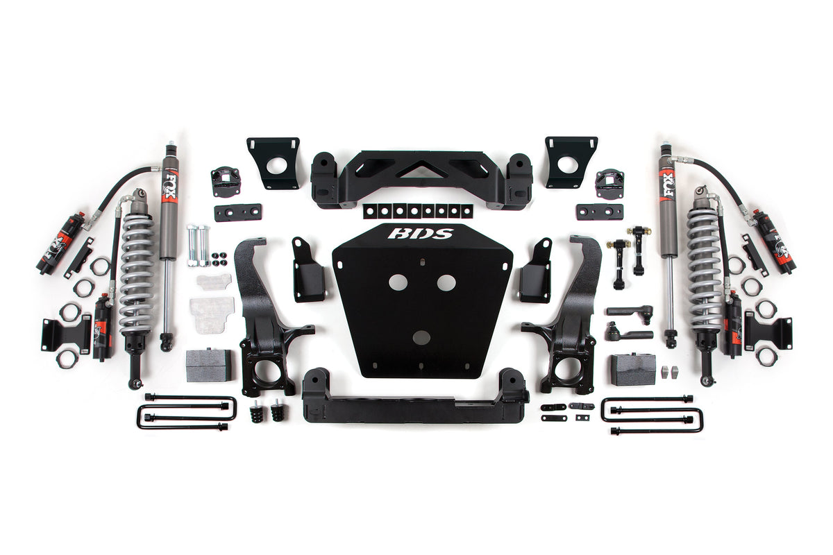 07-15 Toyota Tundra 5 Inch Suspension System, 3 Inch Rear Block - Fox 2.5 Performance Elite Series C/O, Fox 2.5 Performance Elite Series Shocks BDS Suspension