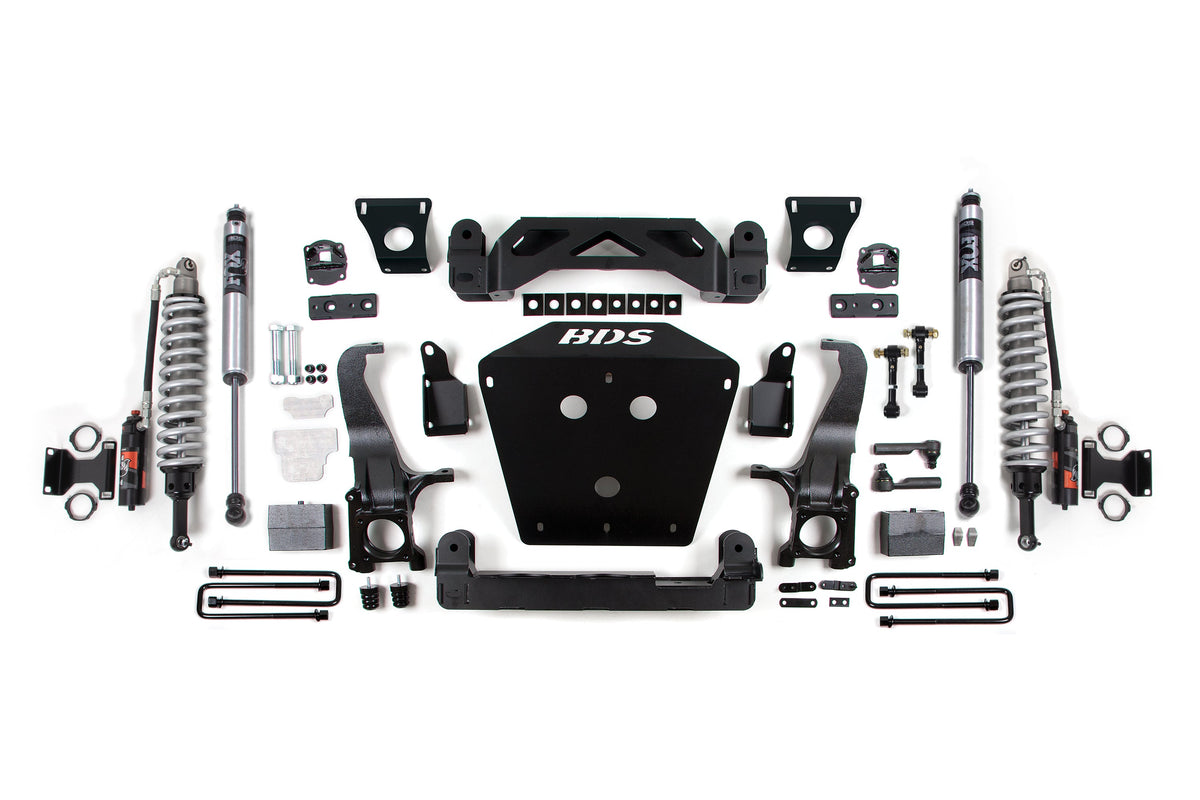 07-15 Toyota Tundra 5 Inch Suspension System, 3 Inch Rear Block - Fox 2.5 Performance Elite Series C/O, Fox 2.0 Performance Series Shocks BDS Suspension