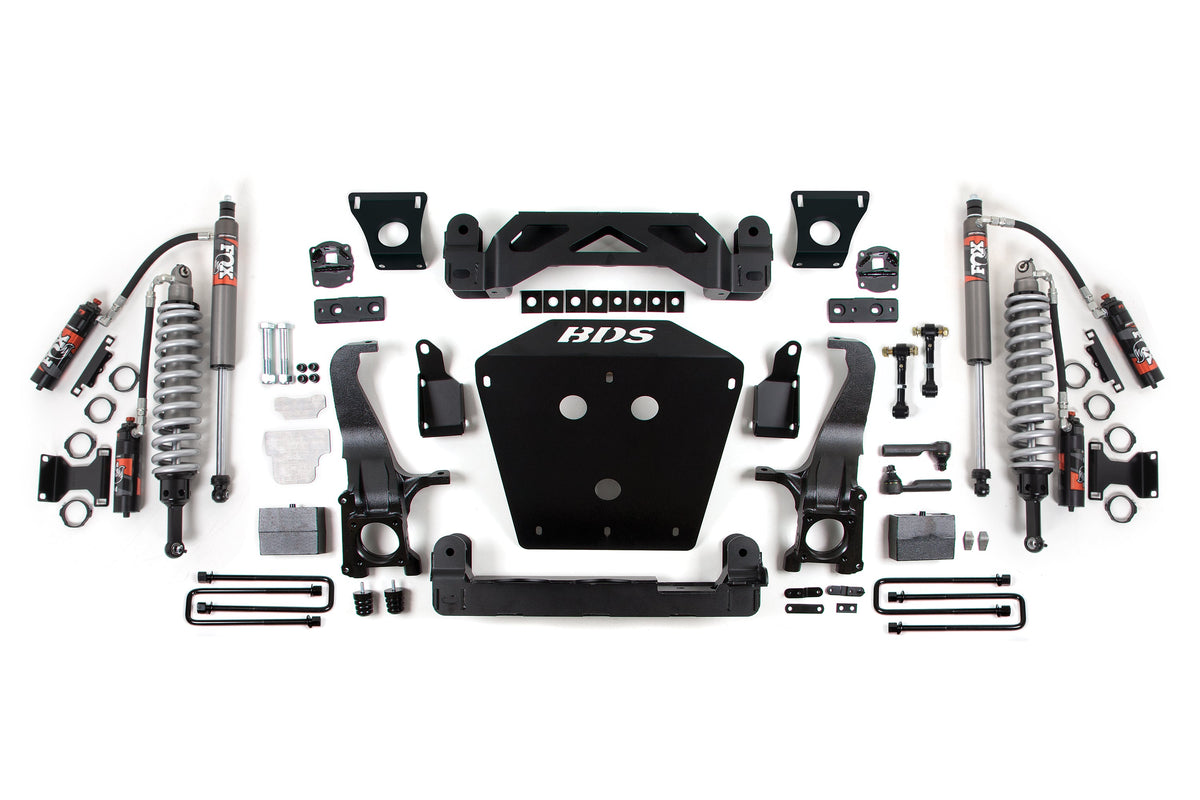 16-21 Toyota Tundra 7 Inch Suspension System, 4 Inch Rear Block - Fox 2.5 Performance Elite Series C/O, Fox 2.5 Performance Elite Series Shocks BDS Suspension