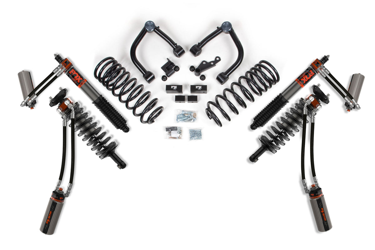 22-26 Toyota Tundra 4WD 2.25 Inch Lift Kit Fox 3.0 Internal Bypass Factory Race Series Shocks BDS Suspension