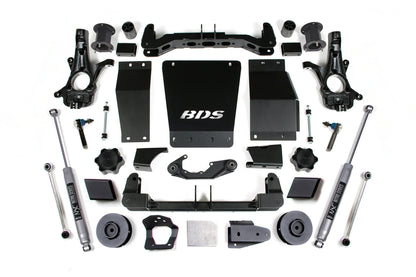 15-20 Chevrolet SUV - GMC SUV 4WD 4.5 Inch Suspension Lift Kit (Cast Steel), 3 Inch Rear Lift, Spacer, NX2 Nitro Shocks BDS Suspension