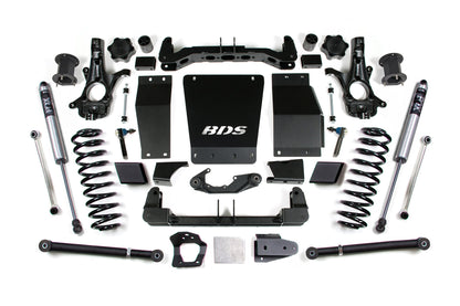 15-20 Chevrolet SUV - GMC SUV 4WD 6 Inch Suspension Lift Kit (Cast Steel), 5 Inch Rear Lift, Coil Spring, Fox 2.0 IFP Performance Series Shocks BDS Suspension